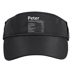 PETER Nutrition Funny Birthday Personalized Name Gift Idea Adult Drive Performance Visor