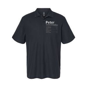 PETER Nutrition Funny Birthday Personalized Name Gift Idea Softstyle Adult Sport Polo