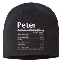 PETER Nutrition Funny Birthday Personalized Name Gift Idea Sustainable Beanie