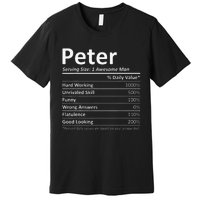 PETER Nutrition Funny Birthday Personalized Name Gift Idea Premium T-Shirt