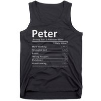 PETER Nutrition Funny Birthday Personalized Name Gift Idea Tank Top