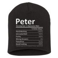 PETER Nutrition Funny Birthday Personalized Name Gift Idea Short Acrylic Beanie