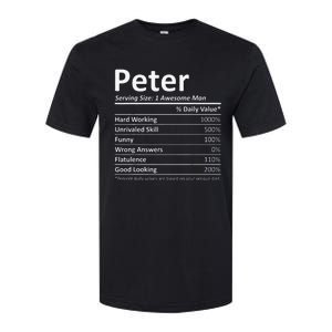 PETER Nutrition Funny Birthday Personalized Name Gift Idea Softstyle CVC T-Shirt