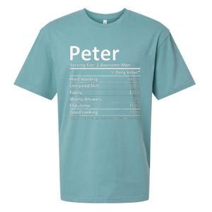 PETER Nutrition Funny Birthday Personalized Name Gift Idea Sueded Cloud Jersey T-Shirt