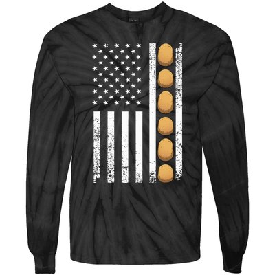 Potato Novelty For Gag Potato Lover Tie-Dye Long Sleeve Shirt