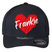 Personalized Name Frankie I Love Frankie Heart Vintage Flexfit Unipanel Trucker Cap