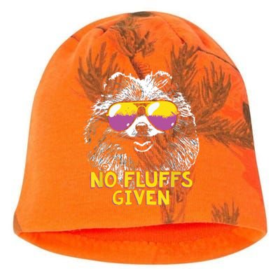 Pomeranian No Fluffs Funny Kati - Camo Knit Beanie