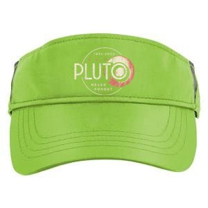 Pluto Never Forget Funny Pluto Pluto Lover Pluto Adult Drive Performance Visor