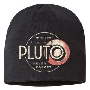 Pluto Never Forget Funny Pluto Pluto Lover Pluto Sustainable Beanie