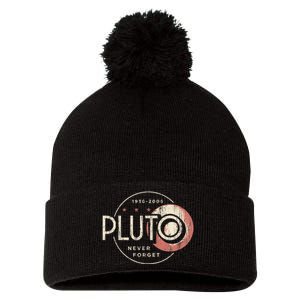 Pluto Never Forget Funny Pluto Pluto Lover Pluto Pom Pom 12in Knit Beanie