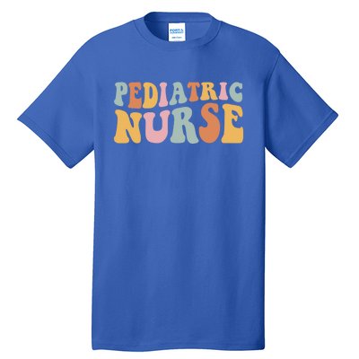 Pediatric Nurse Groovy Nursing School Gift Tall T-Shirt