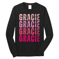 Personalized Name Gracie I Love Gracie Long Sleeve Shirt