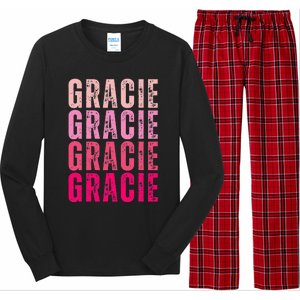 Personalized Name Gracie I Love Gracie Long Sleeve Pajama Set