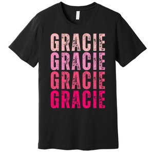 Personalized Name Gracie I Love Gracie Premium T-Shirt