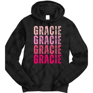 Personalized Name Gracie I Love Gracie Tie Dye Hoodie