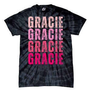 Personalized Name Gracie I Love Gracie Tie-Dye T-Shirt