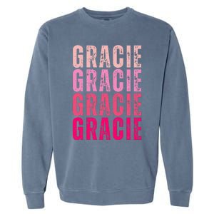 Personalized Name Gracie I Love Gracie Garment-Dyed Sweatshirt