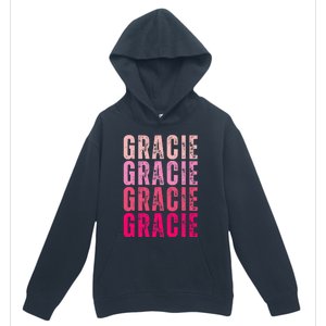 Personalized Name Gracie I Love Gracie Urban Pullover Hoodie