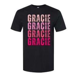 Personalized Name Gracie I Love Gracie Softstyle CVC T-Shirt