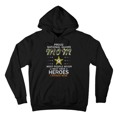 Proud National Guard Mom I Raised My Heroes Camouflage Army Hoodie