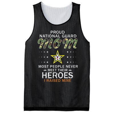 Proud National Guard Mom I Raised My Heroes Camouflage Army Mesh Reversible Basketball Jersey Tank