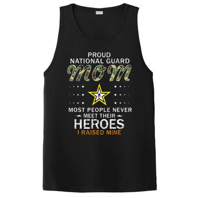 Proud National Guard Mom I Raised My Heroes Camouflage Army PosiCharge Competitor Tank