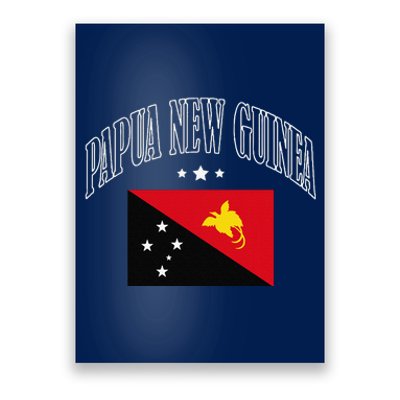 Papua New Guinea Flag Patriotic Throwback Poster