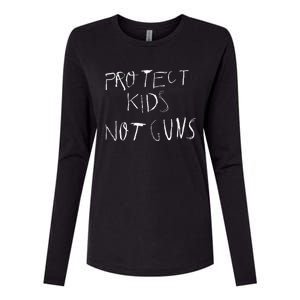 Protect Not Guns Womens Cotton Relaxed Long Sleeve T-Shirt