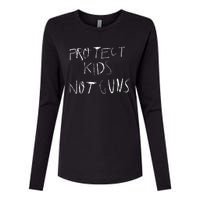 Protect Not Guns Womens Cotton Relaxed Long Sleeve T-Shirt