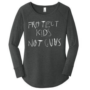 Protect Not Guns Women's Perfect Tri Tunic Long Sleeve Shirt