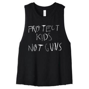 Protect Not Guns Women's Racerback Cropped Tank