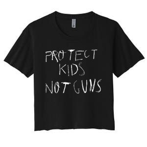 Protect Not Guns Women's Crop Top Tee