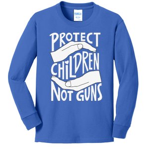 Protect Not Guns For Gun Control Now Kids Long Sleeve Shirt