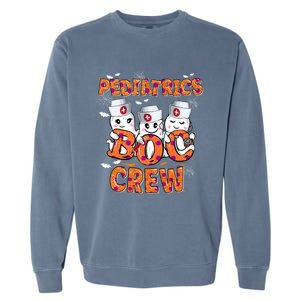 Pediatric Nurse Gift Halloween Pediatric Boo Crew Great Gift Garment-Dyed Sweatshirt