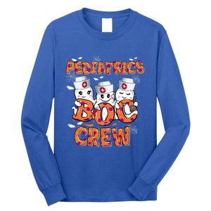 Pediatric Nurse Gift Halloween Pediatric Boo Crew Great Gift Long Sleeve Shirt