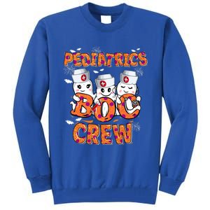 Pediatric Nurse Gift Halloween Pediatric Boo Crew Great Gift Tall Sweatshirt