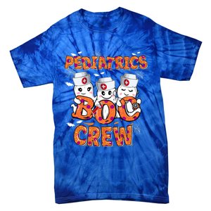 Pediatric Nurse Gift Halloween Pediatric Boo Crew Great Gift Tie-Dye T-Shirt