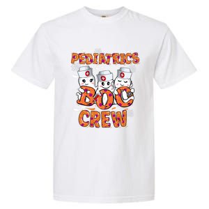 Pediatric Nurse Gift Halloween Pediatric Boo Crew Great Gift Garment-Dyed Heavyweight T-Shirt