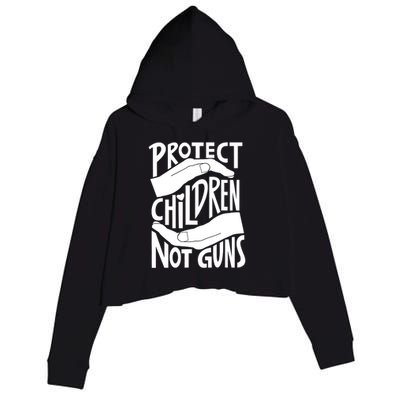 Protect Not Guns For Men Women Gun Control Now Crop Fleece Hoodie