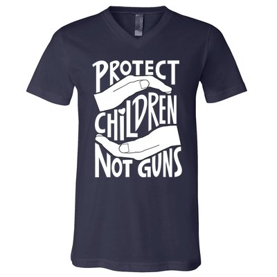 Protect Not Guns For Men Women Gun Control Now V-Neck T-Shirt