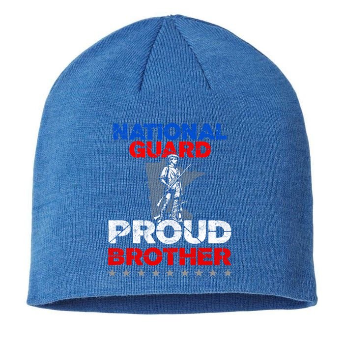 Proud National Guard Brother Gift Military Great Gift Sustainable Beanie