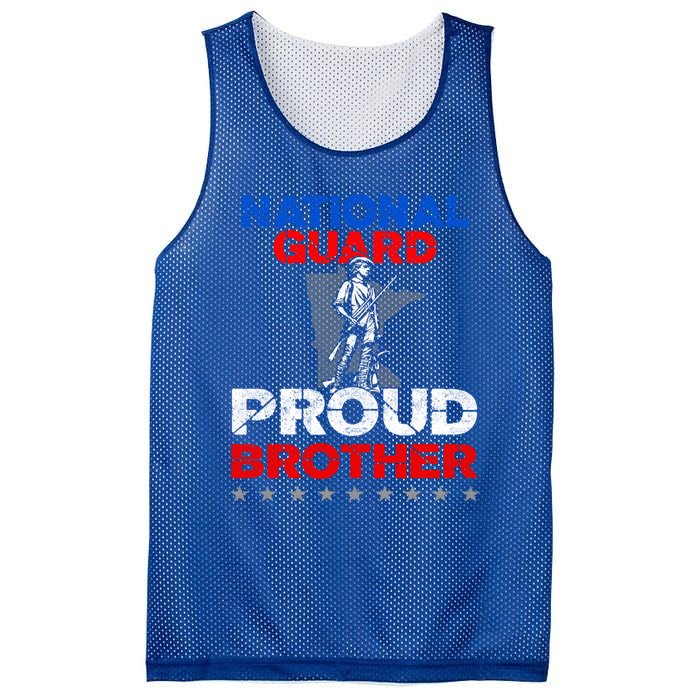 Proud National Guard Brother Gift Military Great Gift Mesh Reversible Basketball Jersey Tank