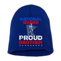 Proud National Guard Brother Gift Military Great Gift Short Acrylic Beanie