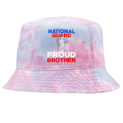 Proud National Guard Brother Gift Military Great Gift Tie-Dyed Bucket Hat