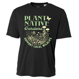 Plant Native Gardens Support Local Wildlife Gardening Cooling Performance Crew T-Shirt