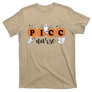 Picc Nurse Groovy Pumpkin Nurse Halloween T-Shirt