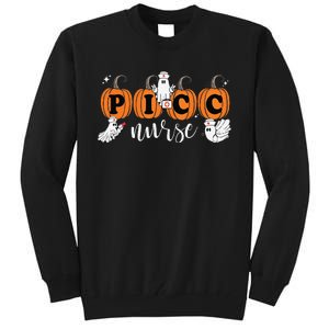 Picc Nurse Groovy Pumpkin Nurse Halloween Tall Sweatshirt