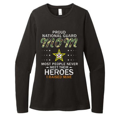 Proud National Guard Mom I Raised My Heroes Camouflage Army Womens CVC Long Sleeve Shirt