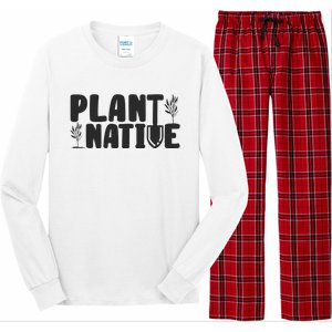 Plant Native Gardener Plants Lover Botanical Botany Long Sleeve Pajama Set