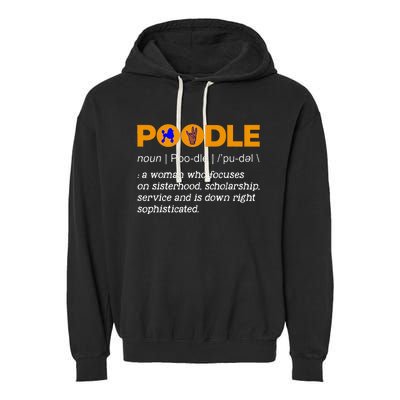 Poodle Noun Gammar Ho Hand Sign Definition Garment-Dyed Fleece Hoodie